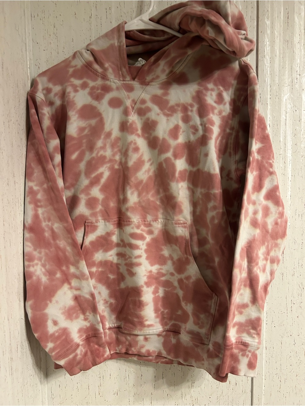 lululemon athletica Pink & Cream Tie-Dye Crewneck Hoodie
